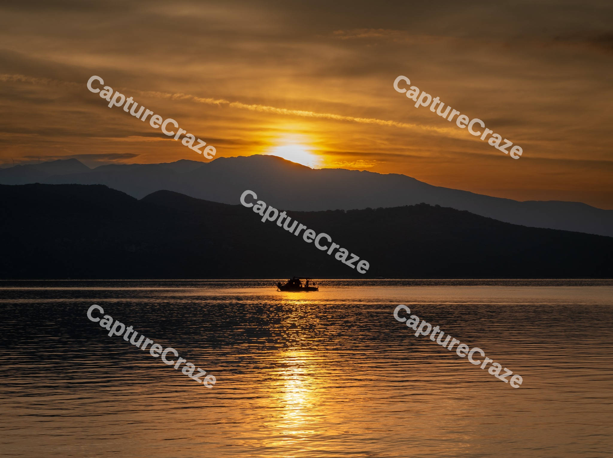 Sea waves at Sunset